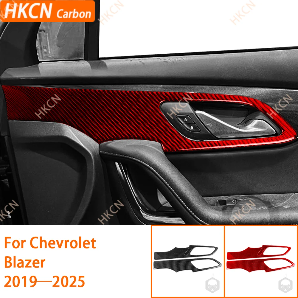 

3K Carbon Fiber Sticker for Chevrolet Blazer 2019—2025 Door Inner Trim Panel Cover Anti-Scratch Adhesive (Easy Install)
