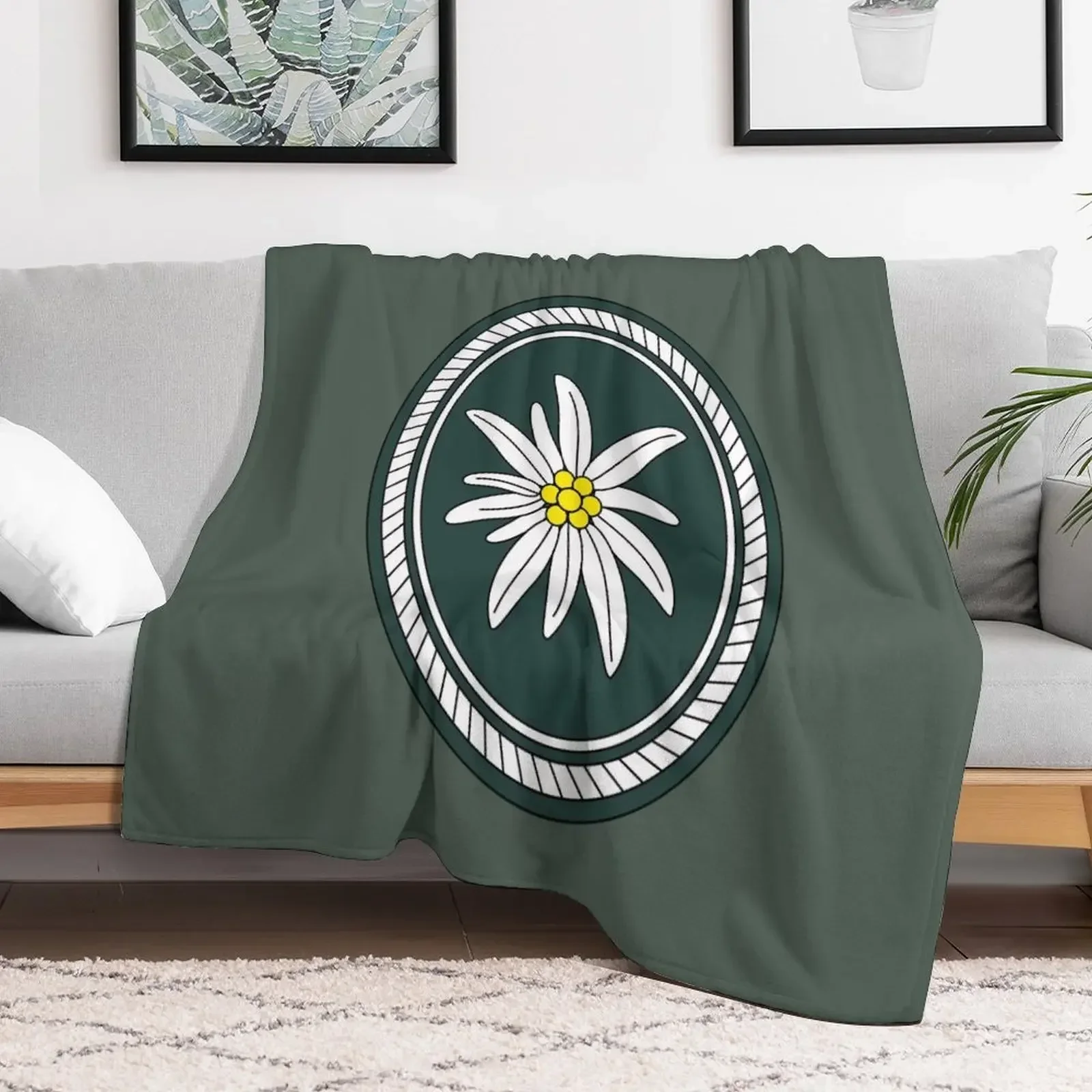 1st Mountain Division - 1. Gebirgsdivision (German Bundeswehr - Historical) Throw Blanket Blankets Sofas Of Decoration Blankets