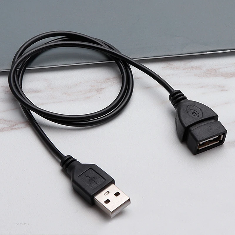 10-50Pcs สายต่อ USB สายไฟความเร็วสูงชายหญิงข้อมูล Sync
