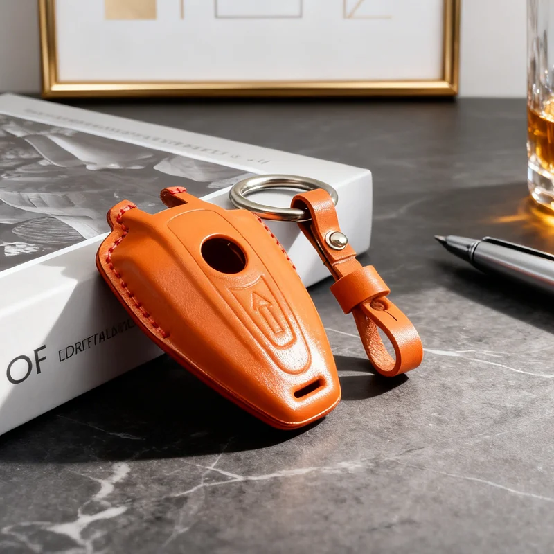 

High End Genuine Leather for BMW R 18 Classic 100 Years R18B R18 B R18 R18B R18TC R1 Roctane Motorcycle Key Case Cover Has Box