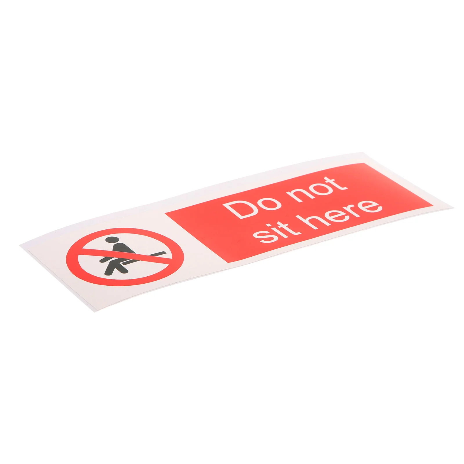 

Safety Warning Stickers Signs Wall Applique Pvc Self-adhesive Do Not Sit Here Office