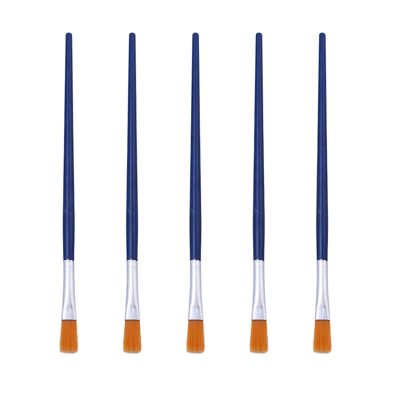 5pcs/lot Soft Nylon Cleaning Brush Plastic Handle BGA Soldering Flux Paste Brush for Mobile Phone Motherboard PCB Repair Tools