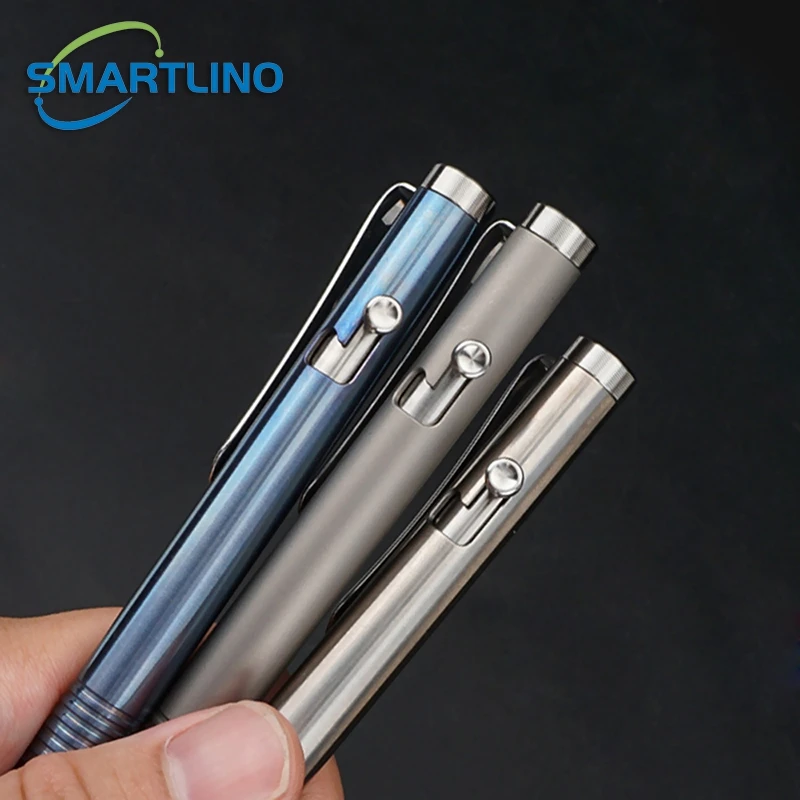 Imagem -05 - Titanium Alloy Bolt Action Pen Esferográfica Retrátil Autodefesa Ferramentas Edc para Escritório Negócios Profissionais Alta Qualidade