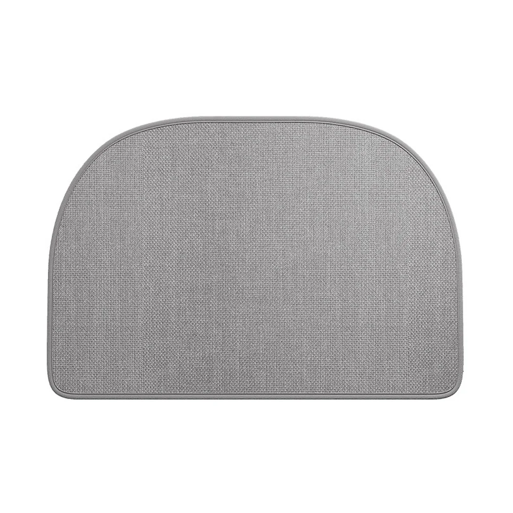 Floor Mat 50x80CM with Signature Curved Horseshoe Silhouette and Dual-Layer Construction for Absorption and Non-Slip Performance