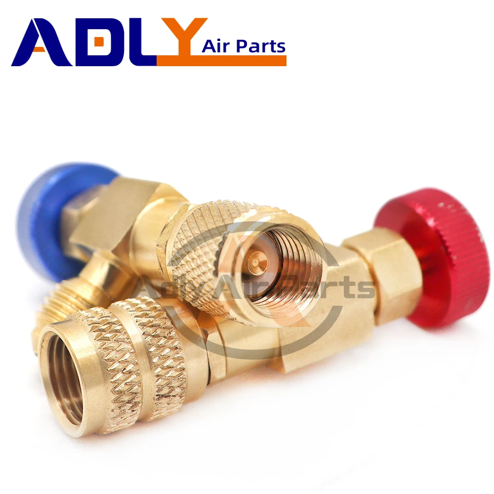 Neue Auto Klimaanlage Kältemittel Sicherheitsventil R410A R22 1/4 "Kühlung Lade Sicherheit Flüssigkeit Adapter Hand Werkzeug Teile