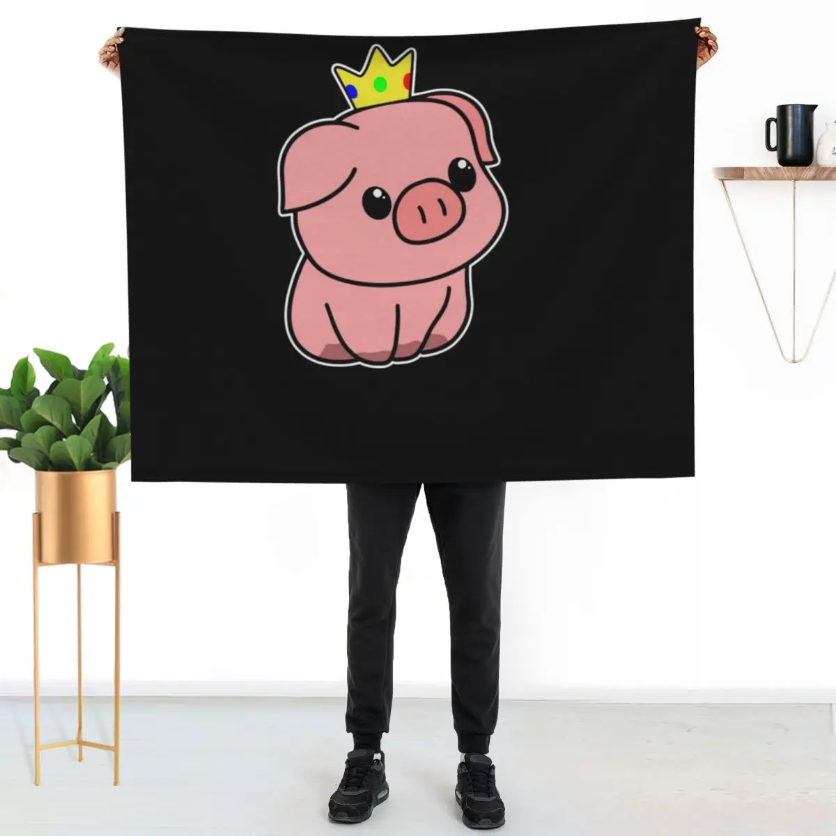 Technoblade king Throw Blanket Thins Shaggy bed plaid Camping sofa bed halloween Blankets