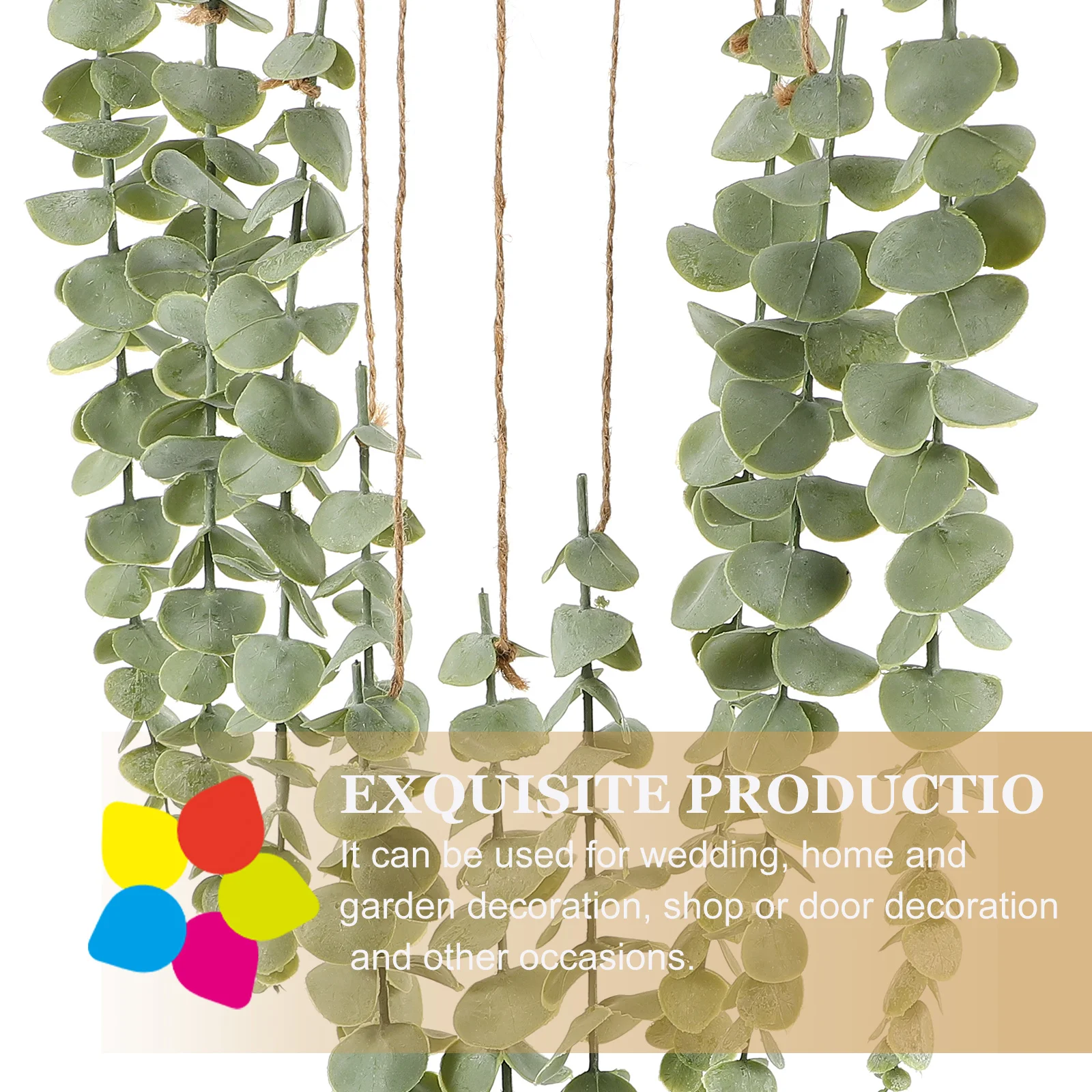 

1Set Simulation Eucalyptus Leaf Pendant High Quality Decor Home Garden Wall Hanging Adornment Realistic Artificial