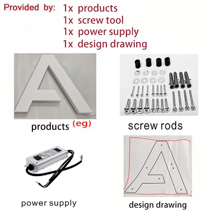 Custom LED Backlit Sign Metal 3D Letters for Storefront Outdoor Business Illuminated Signage Light Up Advertising Display