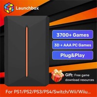 3700+PC/3D/AAA Games Launchbox Gaming Hard Drive Disk Retro Game Console for PS4/PS3/PS2/WiiU/Wii/N64/DC/PS1 for Win PC/Laptop