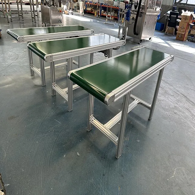 Custom Pvc GreenTable Top Conveyor Belt Line System Pvc Skirted Baffle Conveyor Conveyor Belt Mini System for Production Line