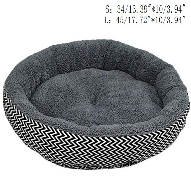 Dog Bed House Round Bed Dog House Indoor Puppies Kitten Cushion Winter Warm Sleep Rest Small Dogs Nest Super Soft Plush Dogs Mat