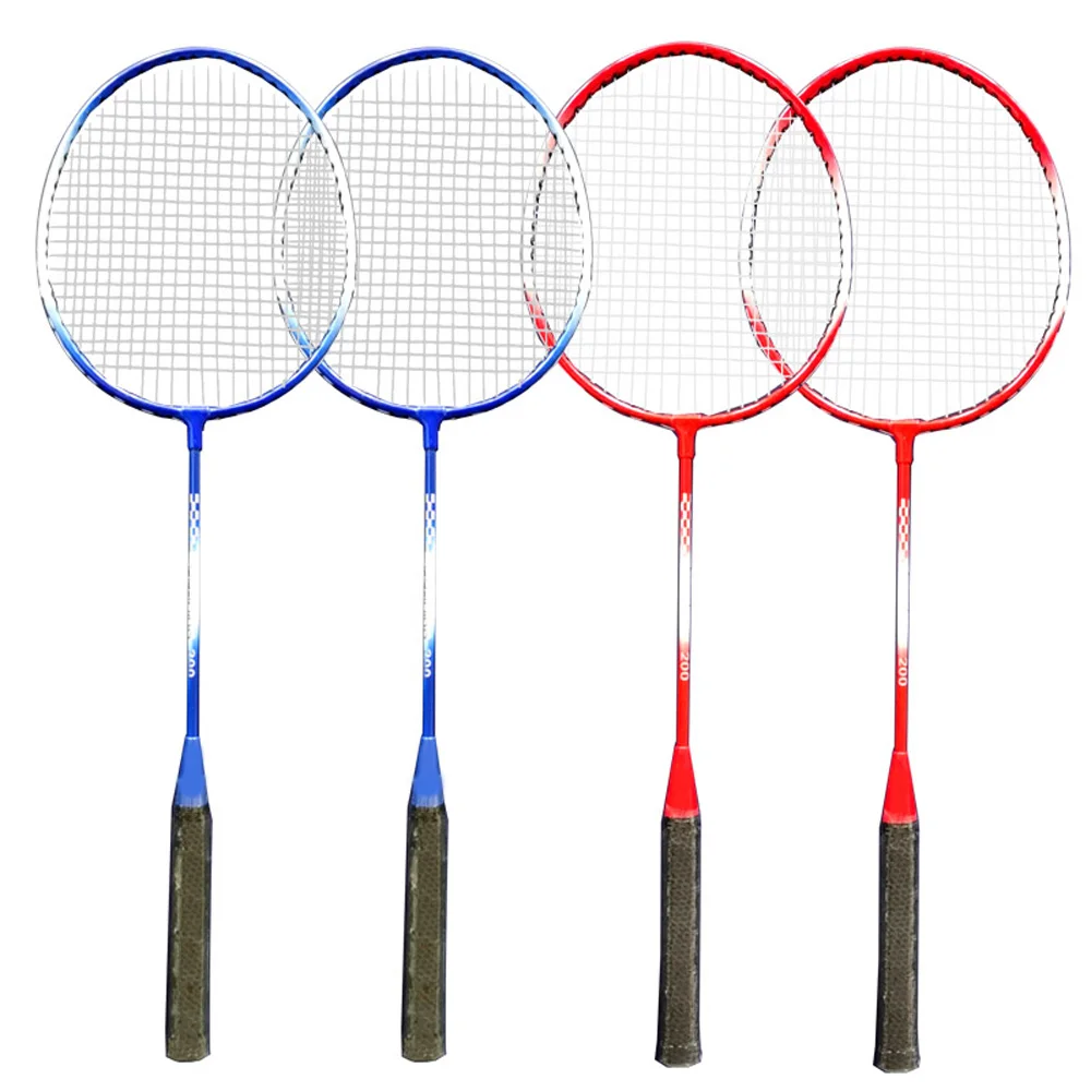 4 Player Badminton Set with Rackets Poles Net Carry Bag and Shuttlecock for Kids and Adults