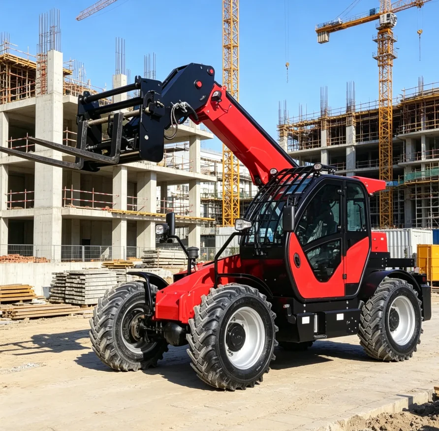 Custom Telescopic Handler Compact Wheel Loader with Extendable Reach with Quick Hitch System