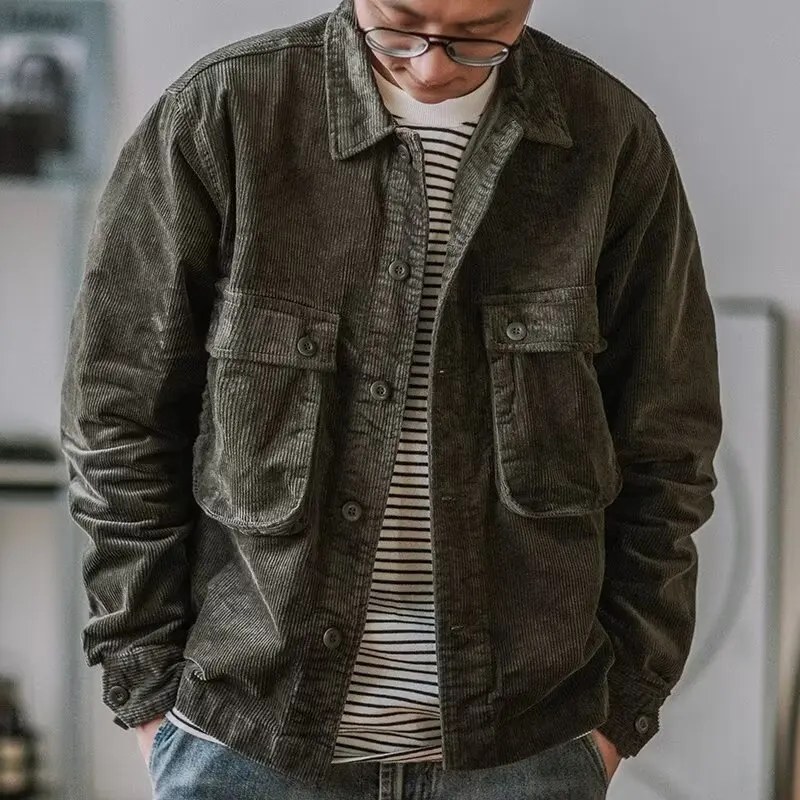 

Весенне-осенние новые модные мужские однотонные простые базовые повседневные модные свободные куртки с отложным воротником и длинными рукавами, мужские пальто