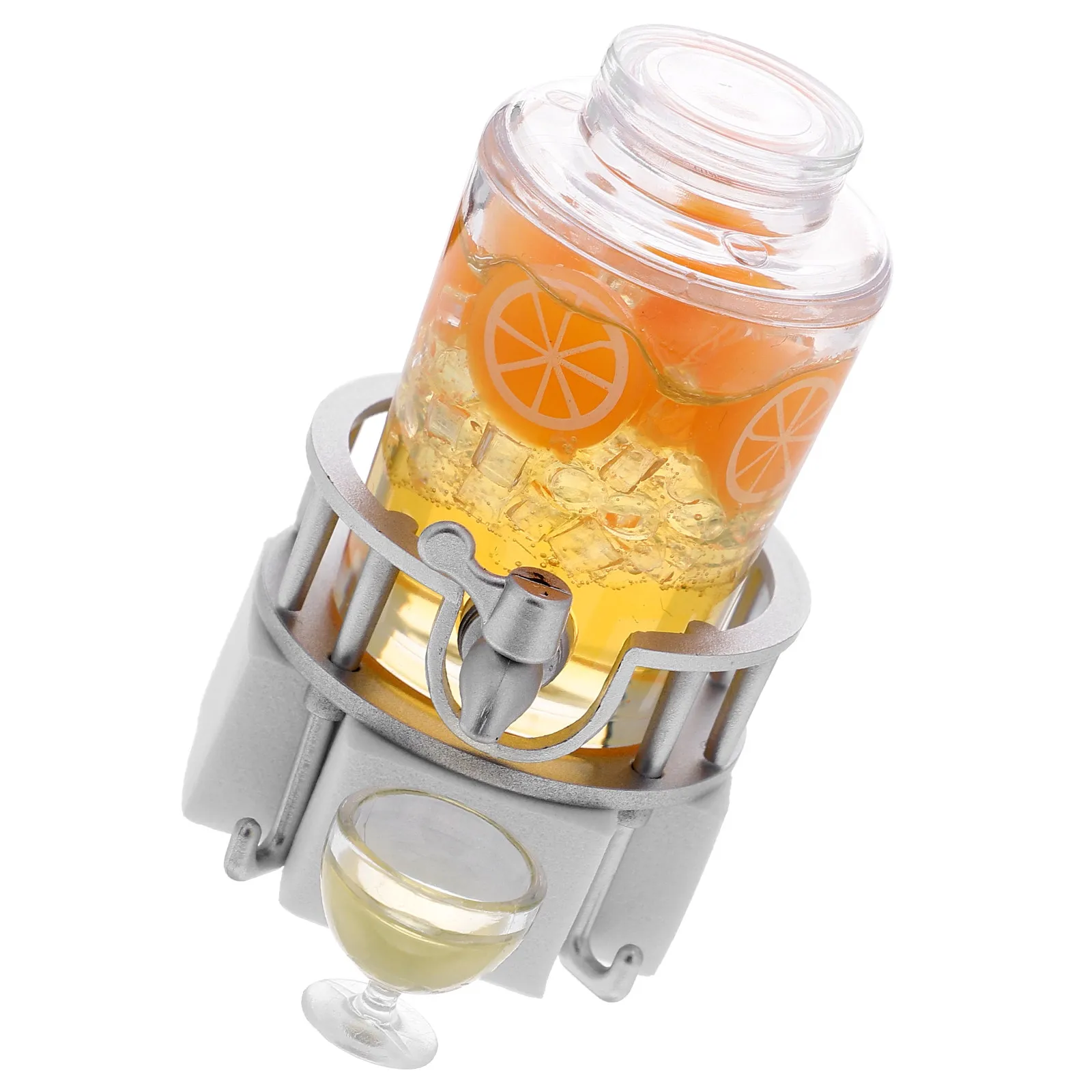 

Miniature Juice Barrel Mini House Decor Decorative Beverage Container Drink Dispenser Ornament for Kitchen Bar Accessories