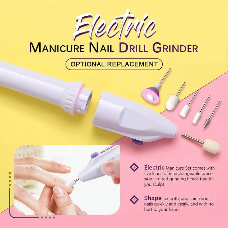 Portable Nail Polisher Mini Electric Nail Drill Kit Manicure Pedicure Grinding Polishing Nail Art Sanding Manicure Tools Machine