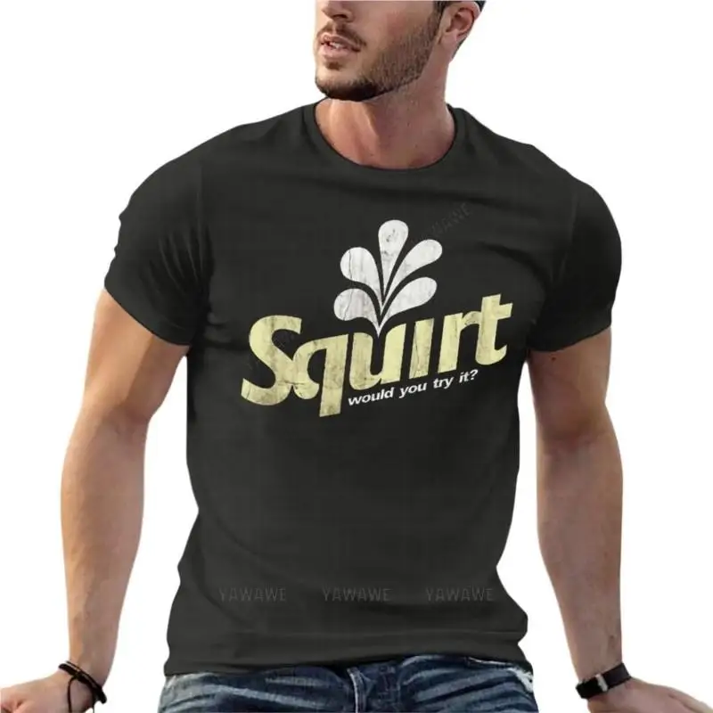 Uomo Squirt Would You Try It Porno Funny Oversized T Shirt Summer Mens Clothing Short Sleeve Streetwear Plus Size Top Tee