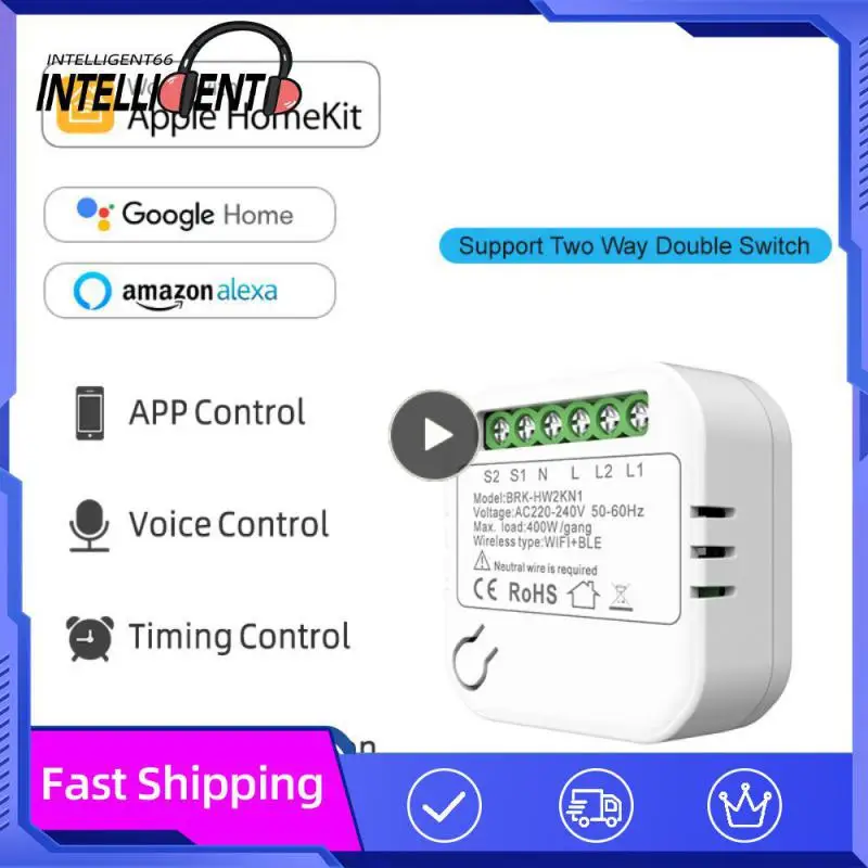 Smart WiFi Switch Mini Smart Circuit Breaker Smart Home Kit Module Voice Control For Homekit/Alexa/ Homepage/AliGenie