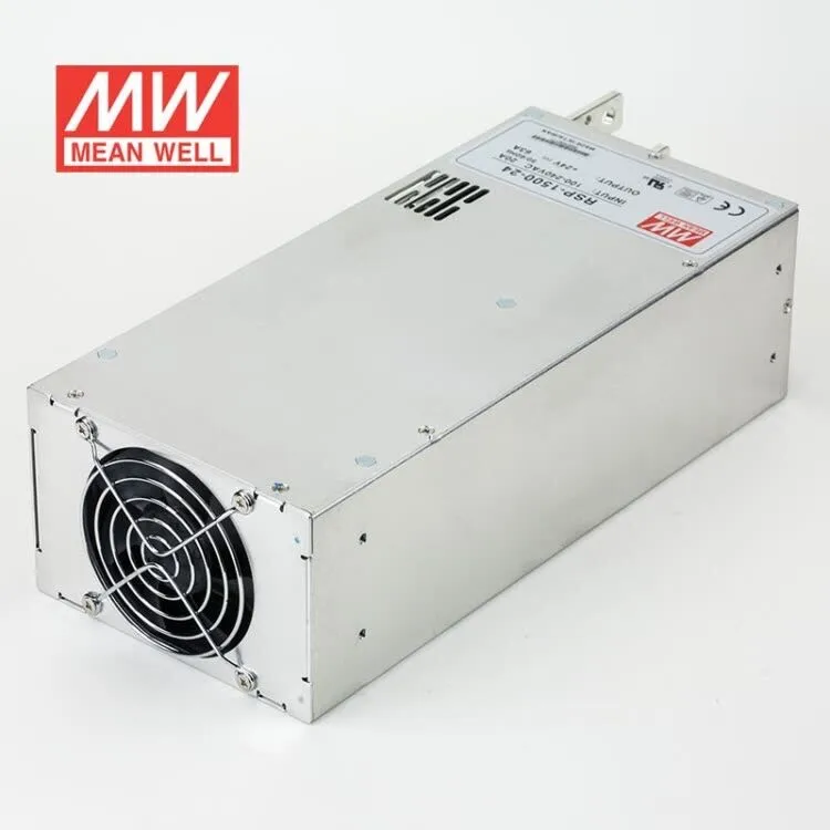 Imagem -05 - Mean Well 1500w Pfc ac dc Fonte de Alimentação 5v 12v 15v 24v 27v 48v Rsp1500 Série Rsp-150024 Saída Única Fonte de Alimentação