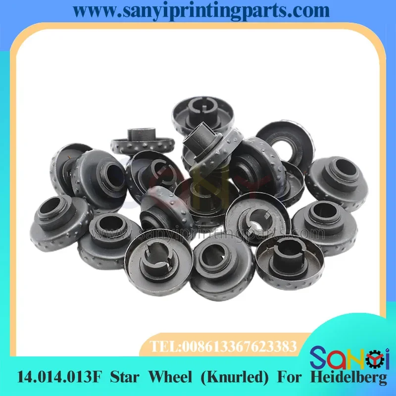Rueda de estrella 14.014.013F (Knurled) de la mejor calidad, polea de 30x10x18mm para piezas de máquina de impresión Heidelberg PM74 SM102 KORD MO