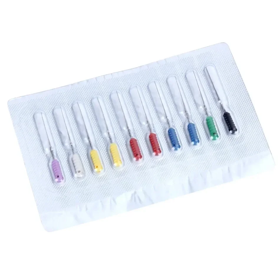 

10pcs/set Dental Materials Dental Pulp Root Canal Cleaning Smooth Needle with Barbed Broach 21mm /25mm