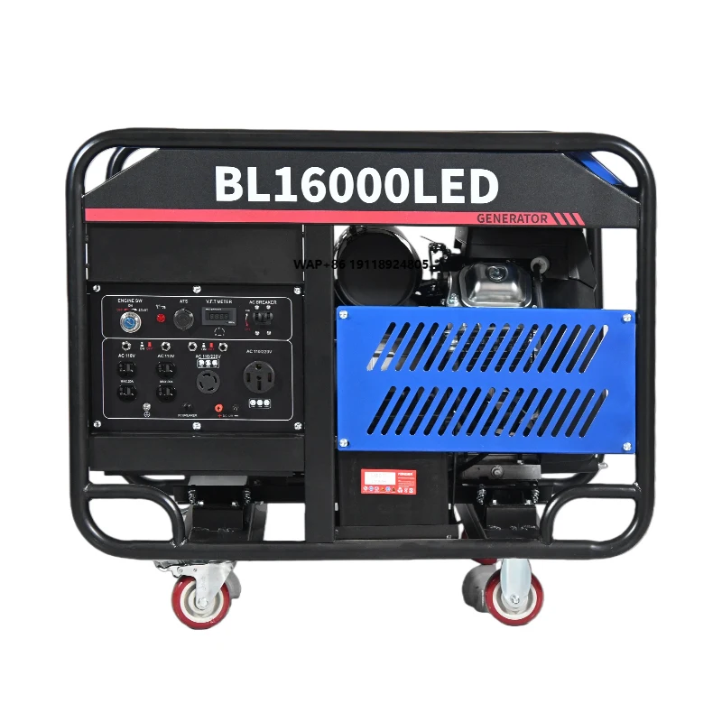 110/220V Single Phase Two Voltage Petrol Generator 100% Copper Alternator 60HZ Export to South America for Industrial Production