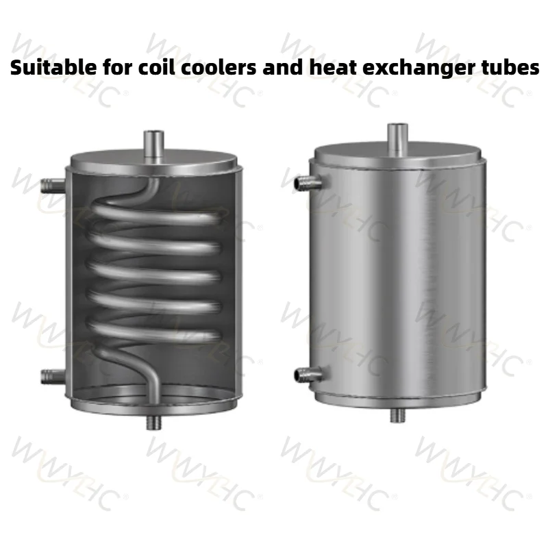200*140mm/165*240mm Condenser Heat Exchanger Tube Cold and Hot Water Distillation Brewing Equipment Condense 304 Stainless Steel