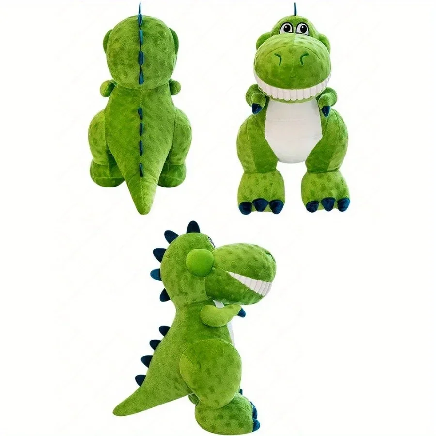 قطعة واحدة من لعبة الديناصور اللطيفة من القطيفة دمية على شكل حيوان محشوة ناعمة للأطفال - هدية مثالية لعيد الميلاد ووسادة تزيين المنزل