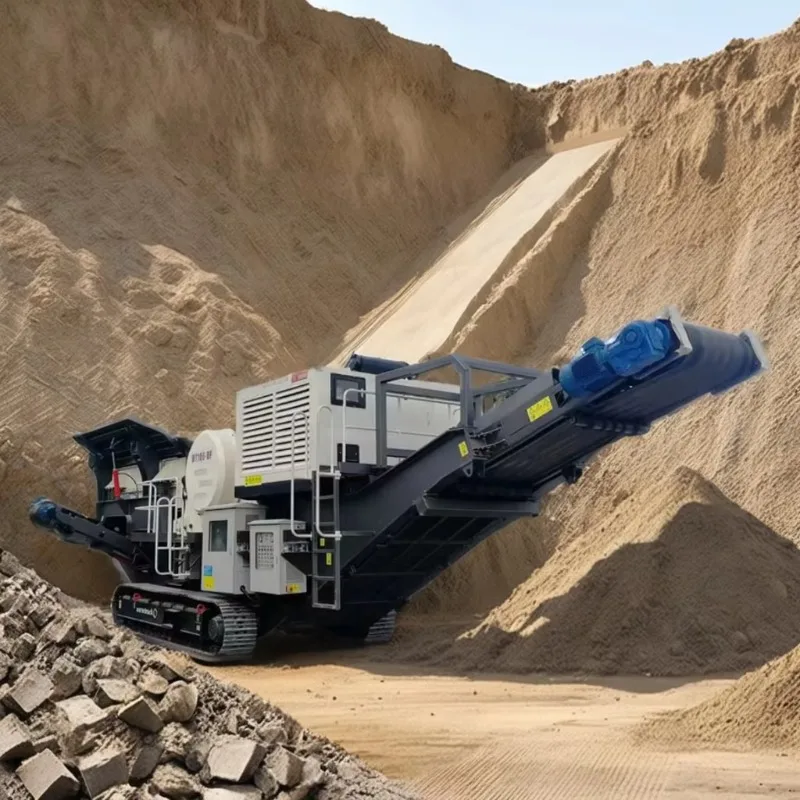 YG Mobile Crusher Machine Trailer Type Mobile Crushing Plant for Road Construction Aggregate Production Durable Design