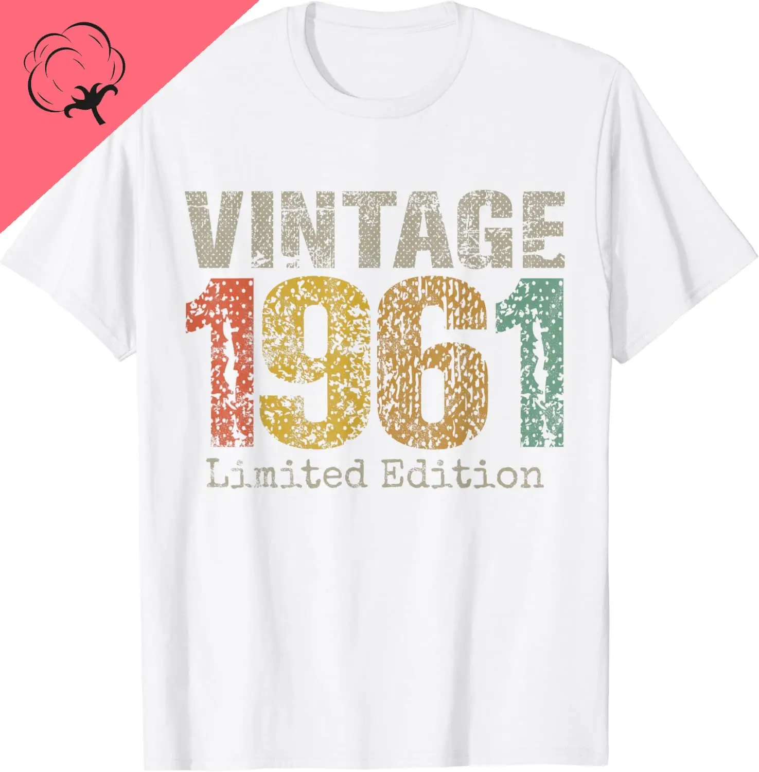 Vintage Limited Edition Aniversário T-Shirt, Presentes 63 Anos, Roupa engraçada do aniversário, Tops, T-shirt gráfica