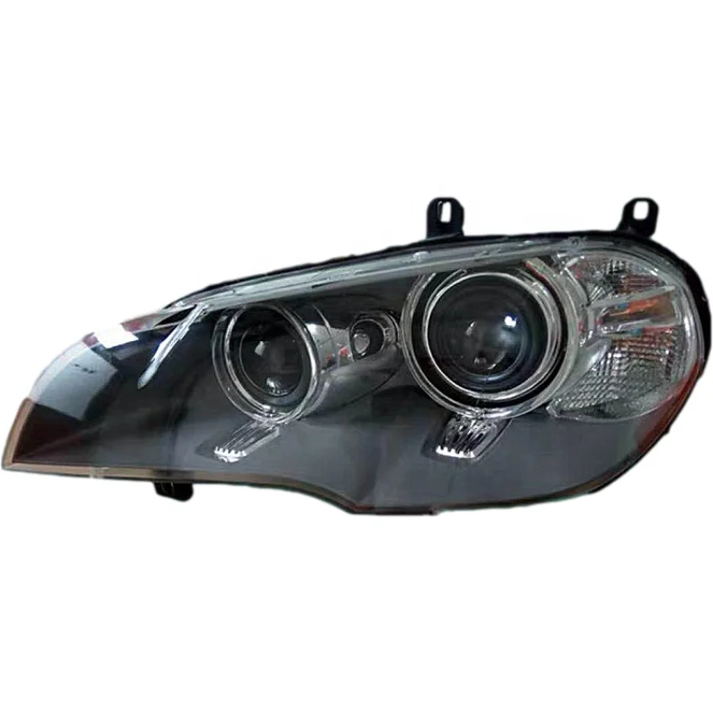 high quality aftermarket LED angel eyes headlamp headlight for BMW X5 E70 HID Xenon head lamp head light 2011-2013