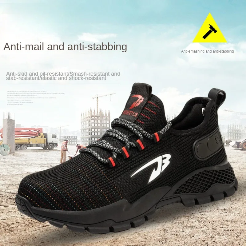 Steel Toe Anti Impact and Anti Puncture Lightweight Wear-resistant Protective Shoes Are Shipped As A Replacement