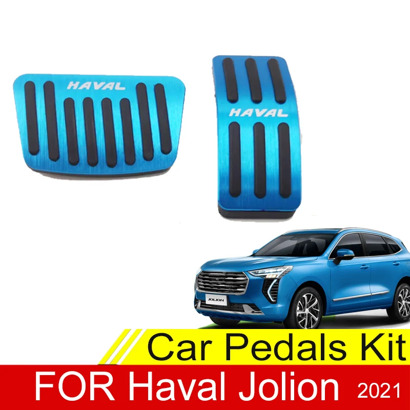 

Car Pedals Kit For Haval Jolion 2022 2021 AT Accelerator Gas Brake Footrest Cover LHD Aluminium Alloy