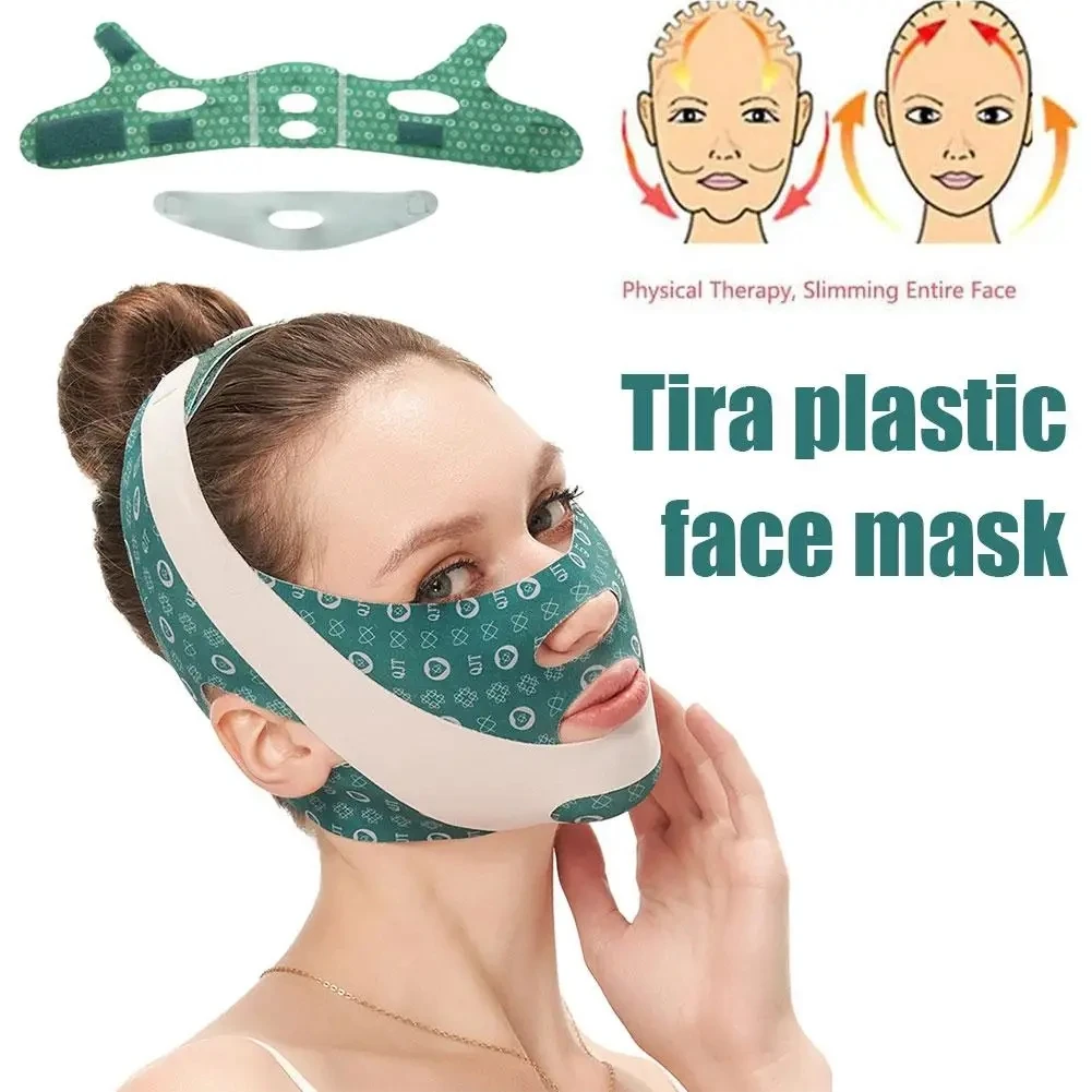 

Elastic Face Slimming Bandage V Line Face Shaper Women Chin Cheek Lift Up Belt Facial Massager Strap Face Skin Care Tools Beauty