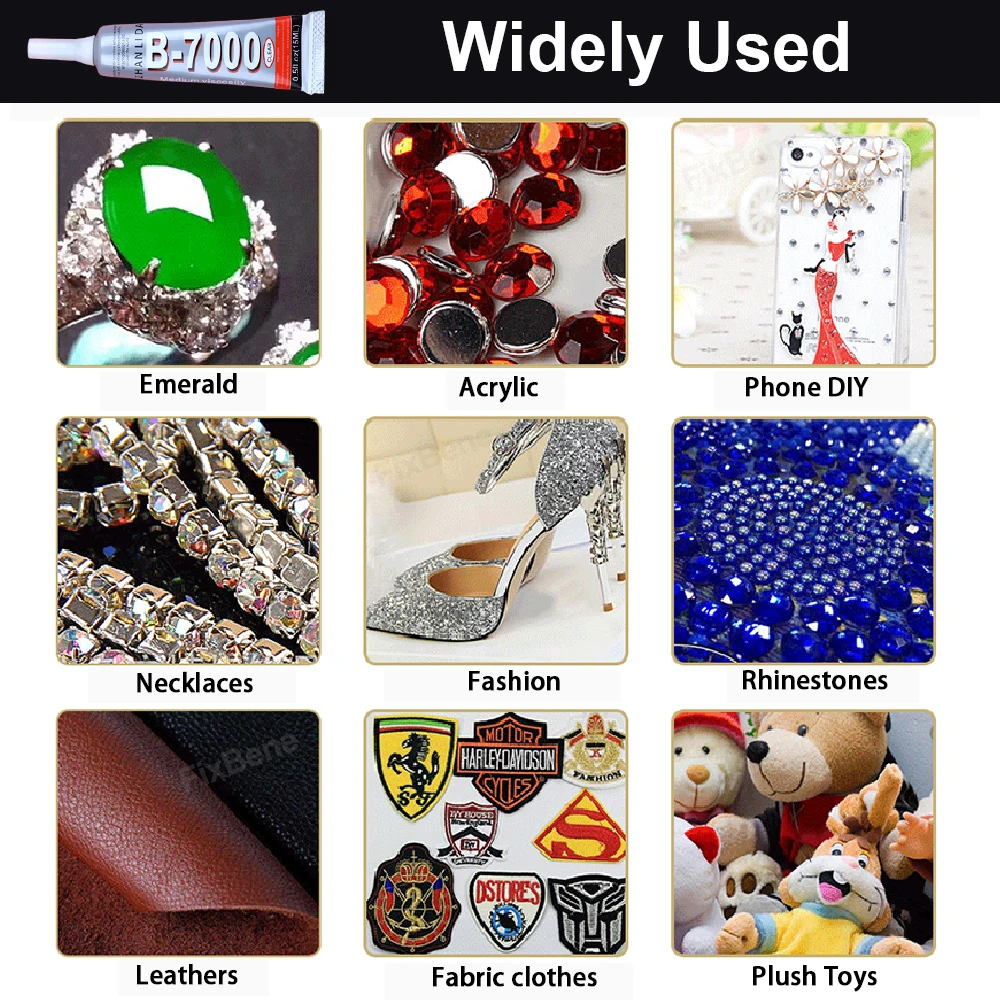 Transparent Glue Strong Contact Adhesive Fabric Clothes Textile Jewelry Rhinestone Cellphone Case Plastic Models Sealant Cement