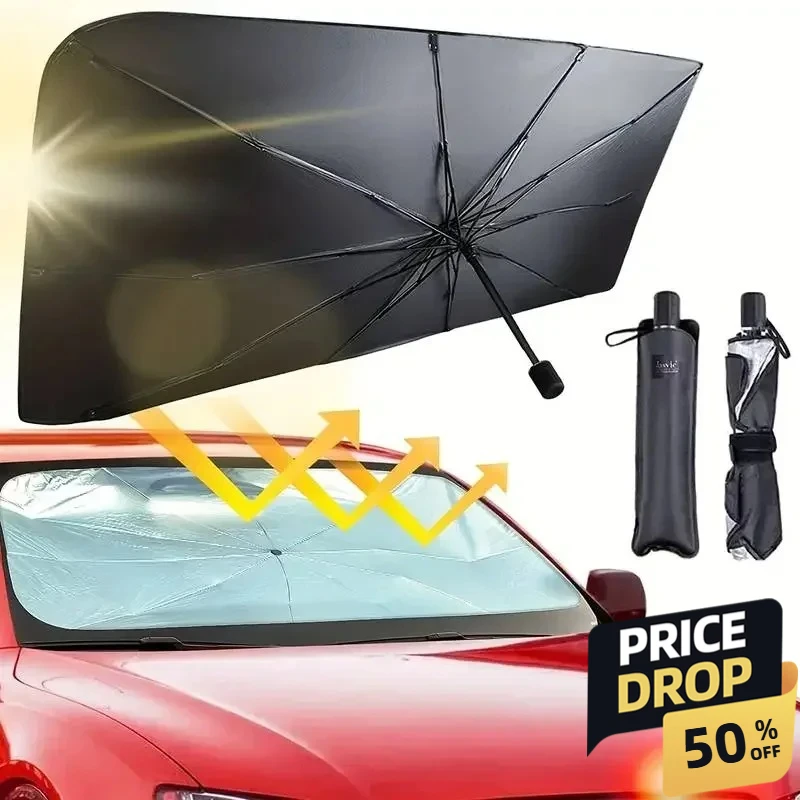 

Summer Car Sunshade Umbrella Auto Windshield Protector Interior Sun Shade Accessories For UV Protection And Shading