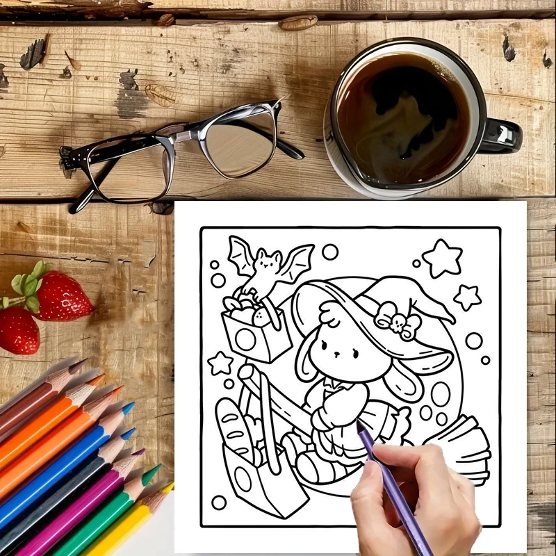 28-seitiges gruseliges Malbuch für Erwachsene |   Malbuch, Zeichenzubehör für Weihnachten, Thanksgiving