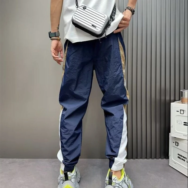 Baggy 남성 바지 루즈 포켓 롱 하라주쿠 패션 미적 의류의 새로운 도착 streetwear 스판덱스 트렌드 Xxxl 남성 캐주얼 바지