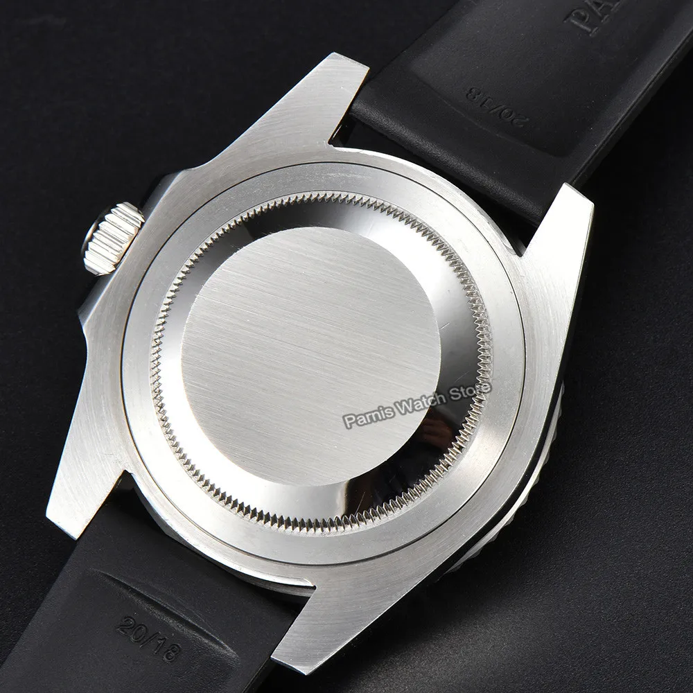 Parnis 40mm Mechanical Watch Fashion Automatic Watch Men Custom Colorful Dial Rotating Bezel