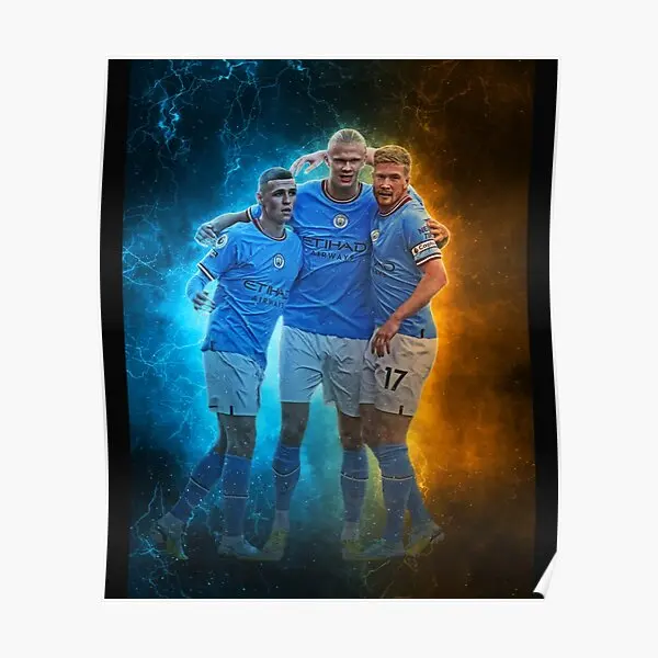 Erling Haaland Kevin De Bruyne Phil Fode  Poster Funny Modern Decoration Decor Wall Room Home Painting Vintage Picture No Frame