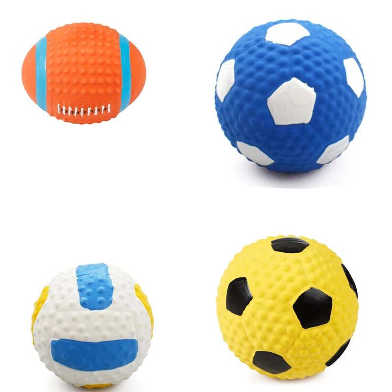 New PU Slow Bounce Flat Rugby Foam Sponge Solid Ball, Soccer Ball, Volleyball, Dog Teeth Grinding Toy Ball