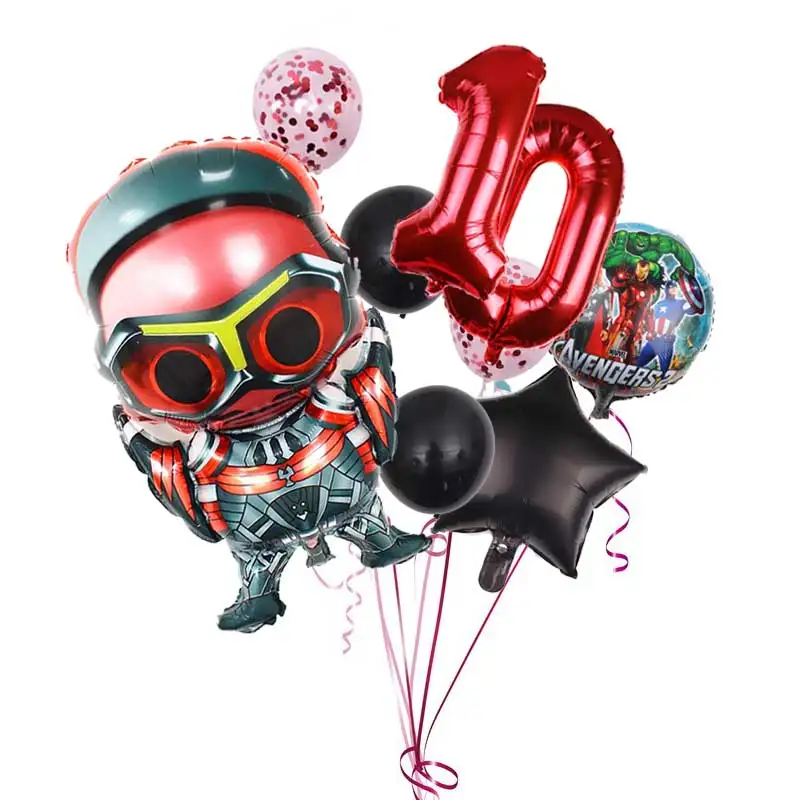 Sam Wilson Balloon Boy Birthday Party Supplies Hero Theme Balloon Baby Shower Home Garden Room Decorations