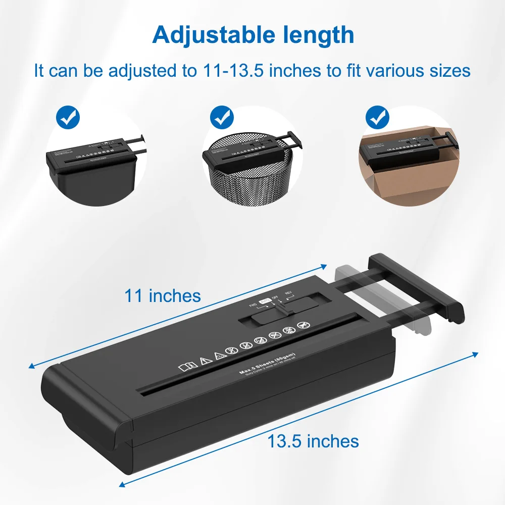 Home Automatic Small Office Document Export Lightweight Portable Strip Shredder