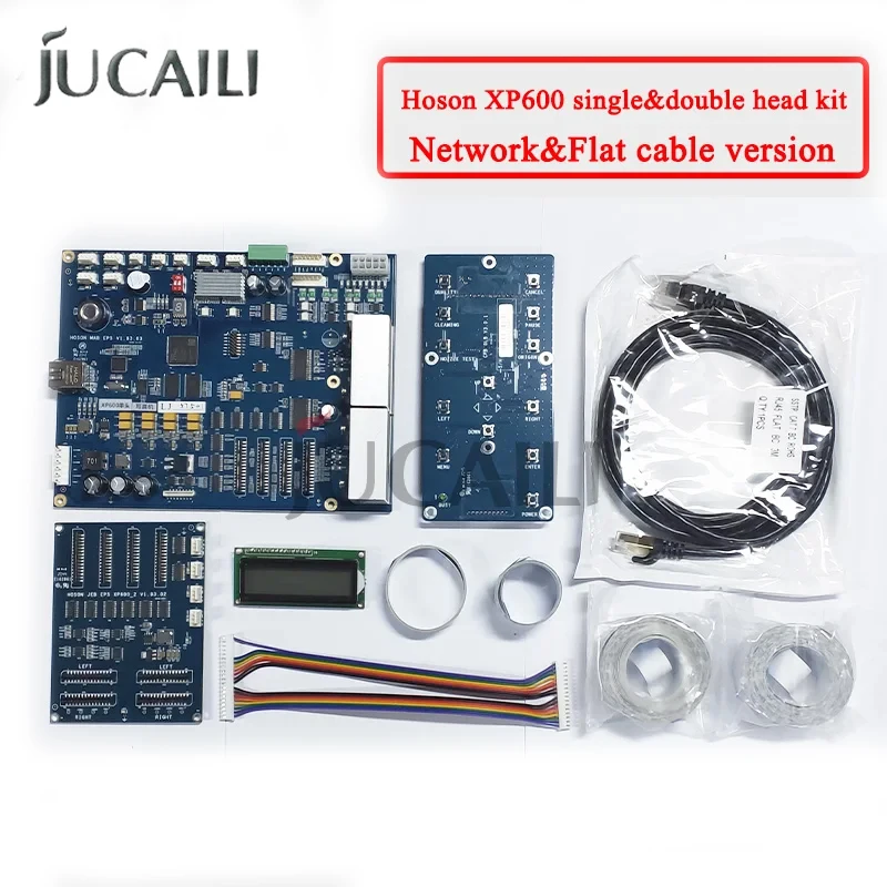 Jucaili Hoson xp600 single/double Board kit for xp600 printhead head board main board Network flat cable version board