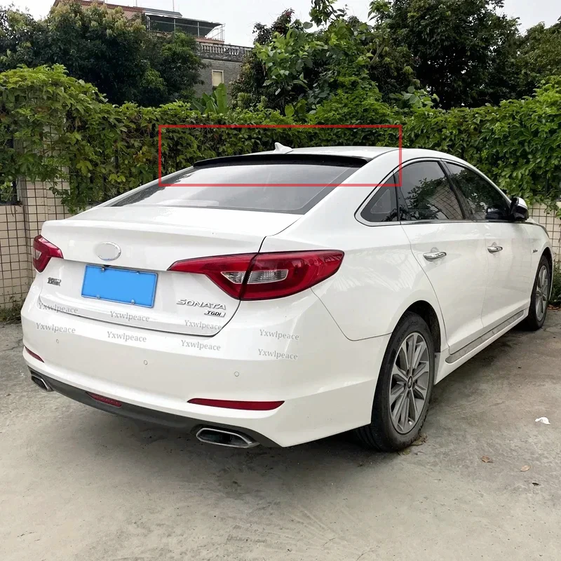 

For Hyundai Sonata 9 Spoiler 2015-2019 ABS Plastic Primer Color Rear Window Roof Spoiler Wing Body Kit Accessories