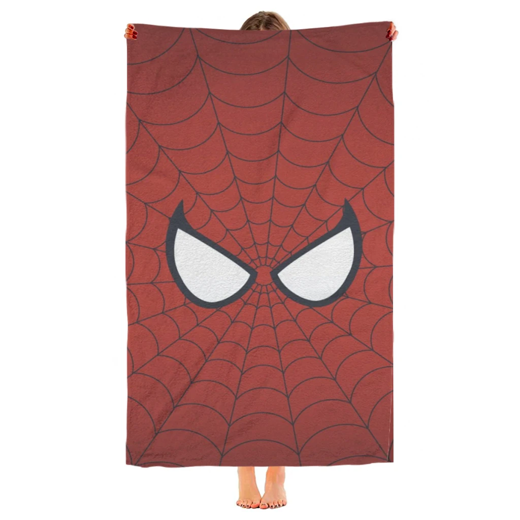 Spider Man Beach Towel  Poncho Bathing Towels Cover-ups Quick Dry Sand Free Yoga Spa Gym Pool