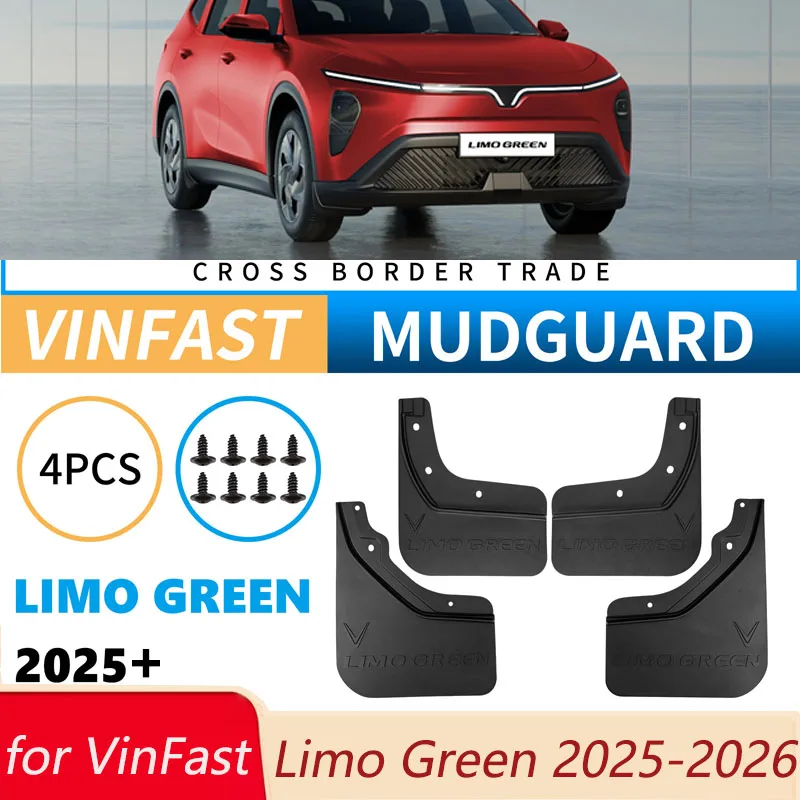 

Fender for VinFast Limo Green 2025-2026 Rear Wheels Mudflaps Fender Mudguards Mud Flaps Splash Guards Cover Body Kit Tuning