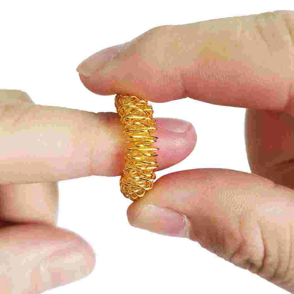 6 Pcs Sensory Stimulation Toys Finger Massage Rings Tool Spiky Stress Reducer Hand Fidget