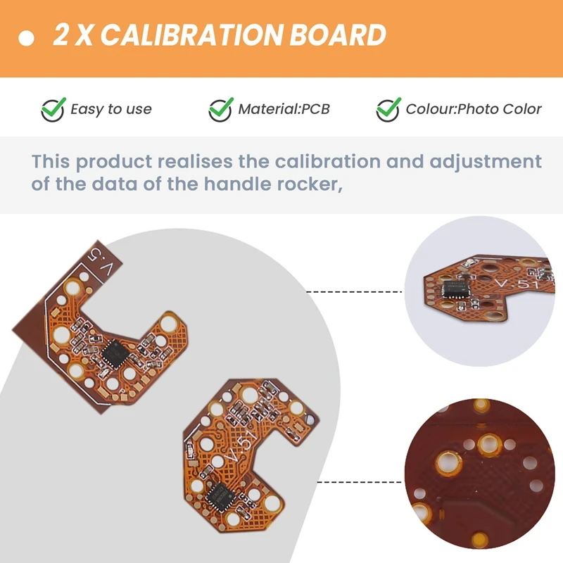 1Pair Joystick Calibration Board Hall Effect Joystick Driver Board For  ONE Left And Right Gamepad Repair