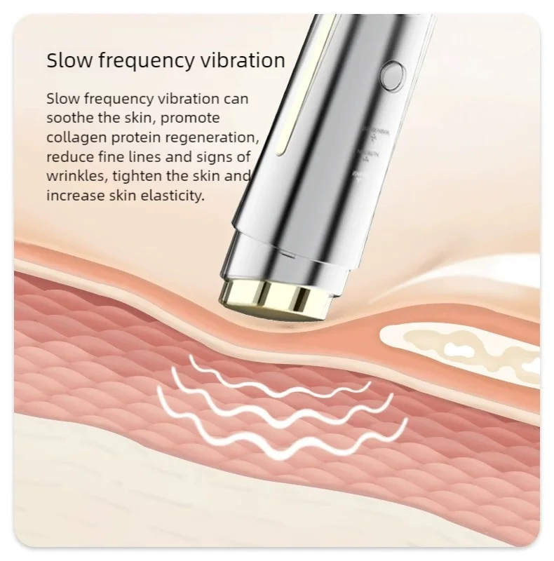 Microcurrent Facial Massager Anti Wrinkles 45℃ Face Lift Skin Tightening Tool Positive And Negative Ions Face Firming Skin Care